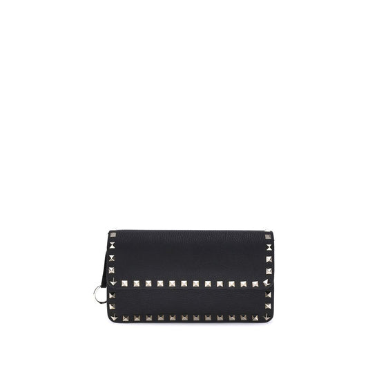 Valentino Garavani Black Calf Leather Bos Taurus Wallet Curated Luxury Accessories by Orvyn