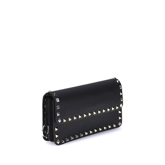 Valentino Garavani Black Calf Leather Bos Taurus Wallet Curated Luxury Accessories by Orvyn
