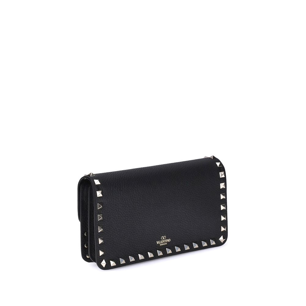 Valentino Garavani Black Calf Leather Bos Taurus Wallet Curated Luxury Accessories by Orvyn