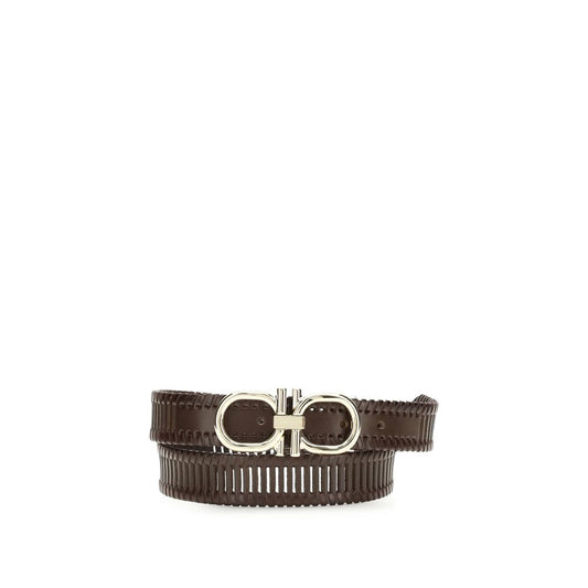 Ferragamo Brown Calf Leather Bos Taurus Regular Belt Curated Luxury Accessories by Orvyn
