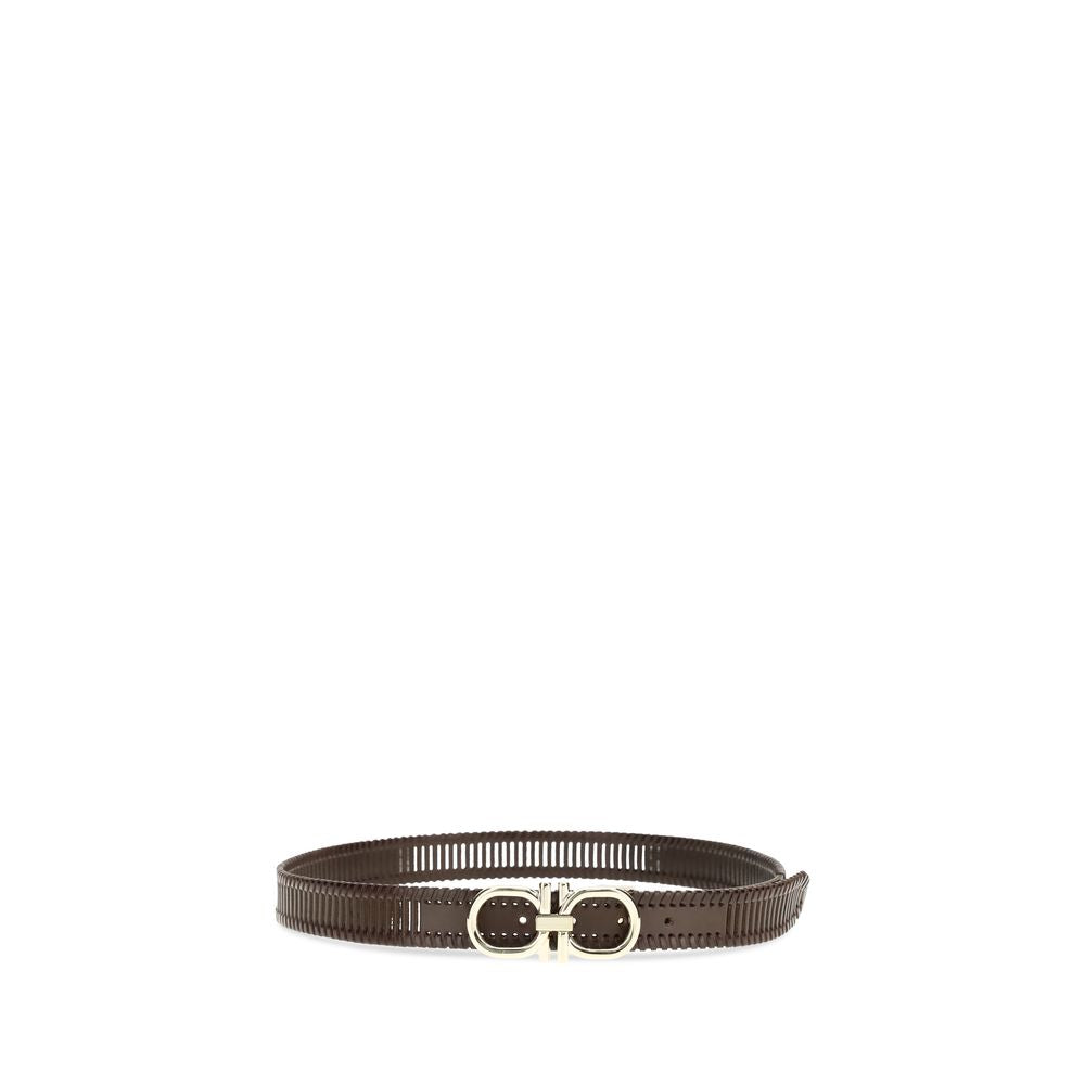 Ferragamo Brown Calf Leather Bos Taurus Regular Belt Curated Luxury Accessories by Orvyn