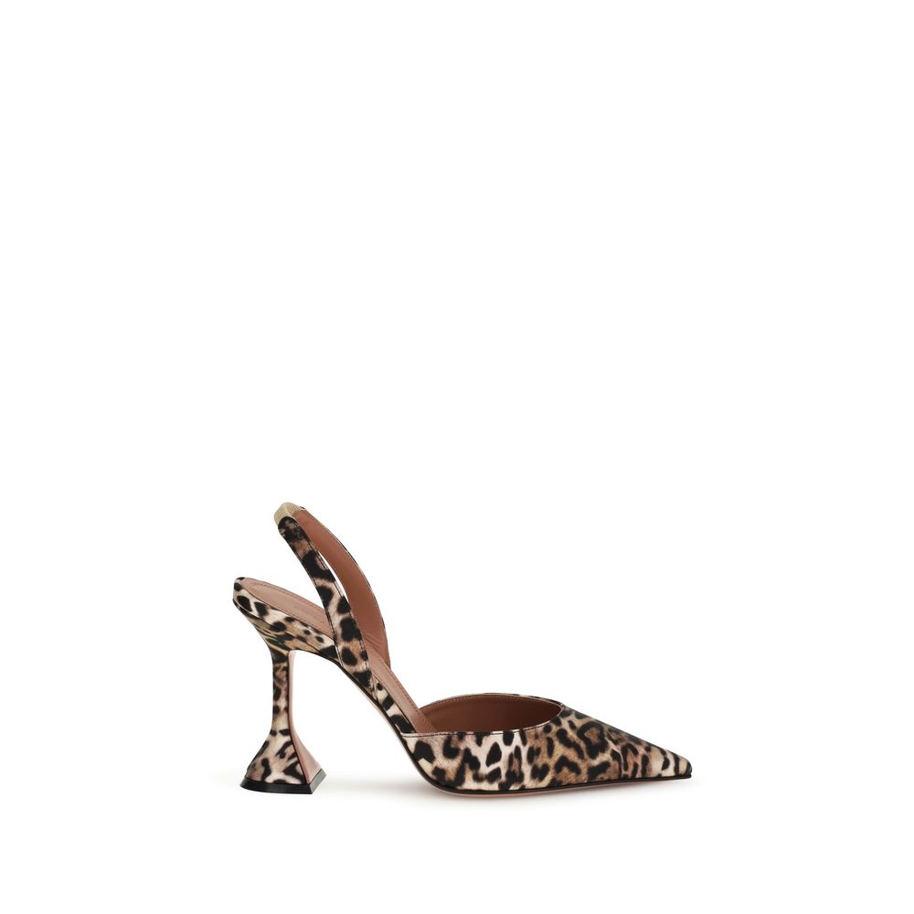 Amina Muaddi Multicolor Calf Leather Bos Taurus High Heel Pumps Curated Luxury Accessories by Orvyn