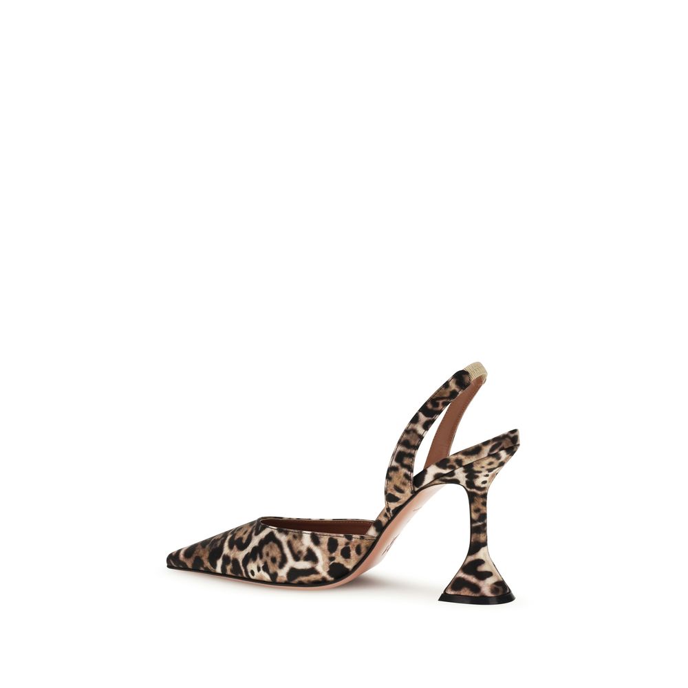 Amina Muaddi Multicolor Calf Leather Bos Taurus High Heel Pumps Curated Luxury Accessories by Orvyn