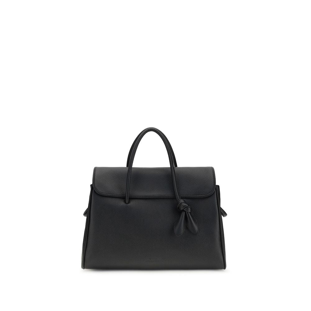 Jacquemus Black Calf Leather Bos Taurus Handbag Curated Luxury Accessories by Orvyn