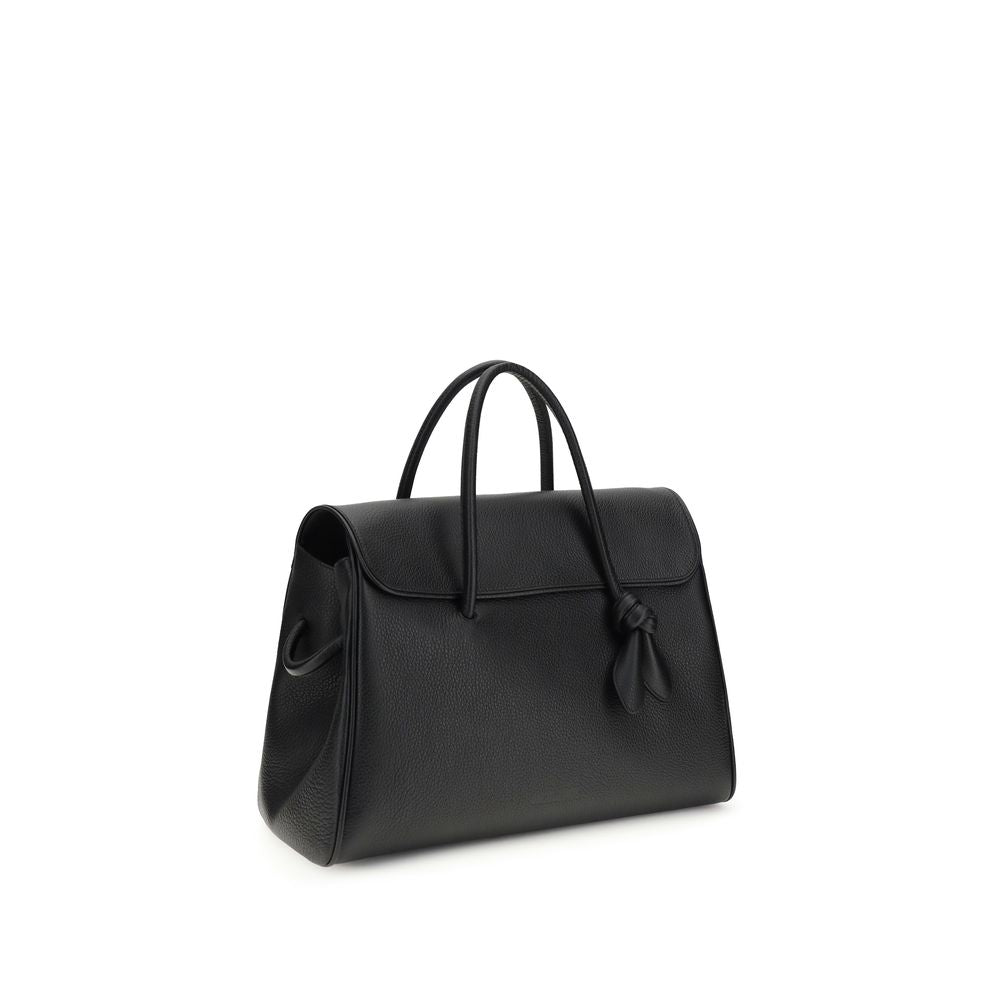 Jacquemus Black Calf Leather Bos Taurus Handbag Curated Luxury Accessories by Orvyn