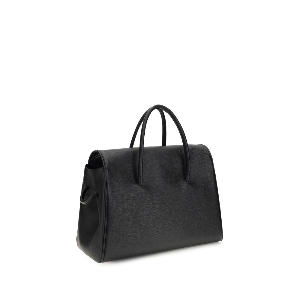 Jacquemus Black Calf Leather Bos Taurus Handbag Curated Luxury Accessories by Orvyn