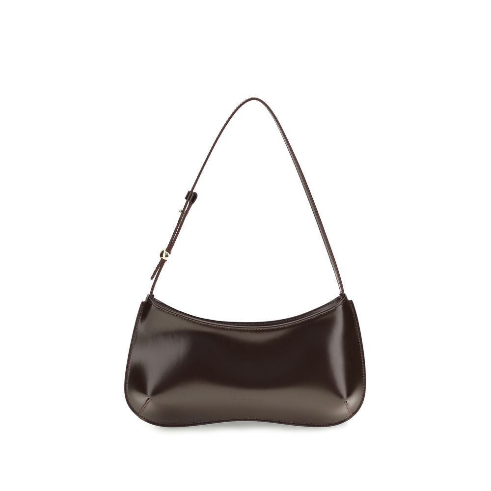 Jacquemus Brown Calf Leather Bos Taurus Shoulder Bag Curated Luxury Accessories by Orvyn