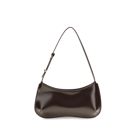 Jacquemus Brown Calf Leather Bos Taurus Shoulder Bag Curated Luxury Accessories by Orvyn