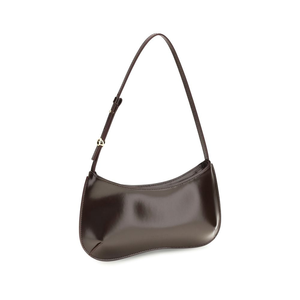 Jacquemus Brown Calf Leather Bos Taurus Shoulder Bag Curated Luxury Accessories by Orvyn