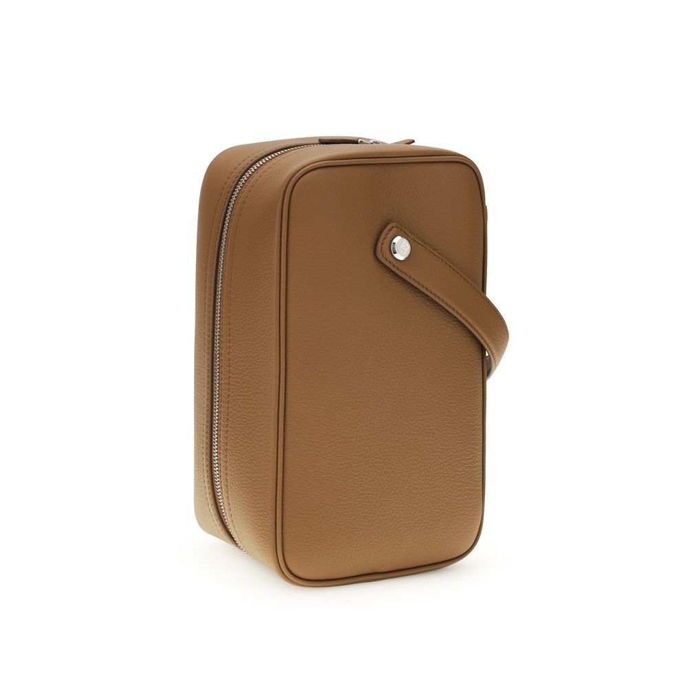 Dolce & Gabbana Brown Calf Leather Bos Taurus Handbag Curated Luxury Accessories by Orvyn