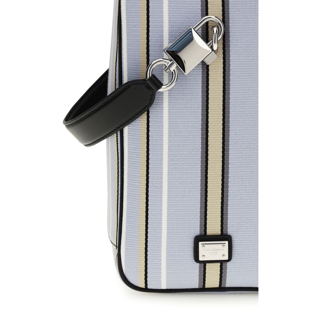 Dolce & Gabbana Blue Cotton Handbag Curated Luxury Accessories by Orvyn