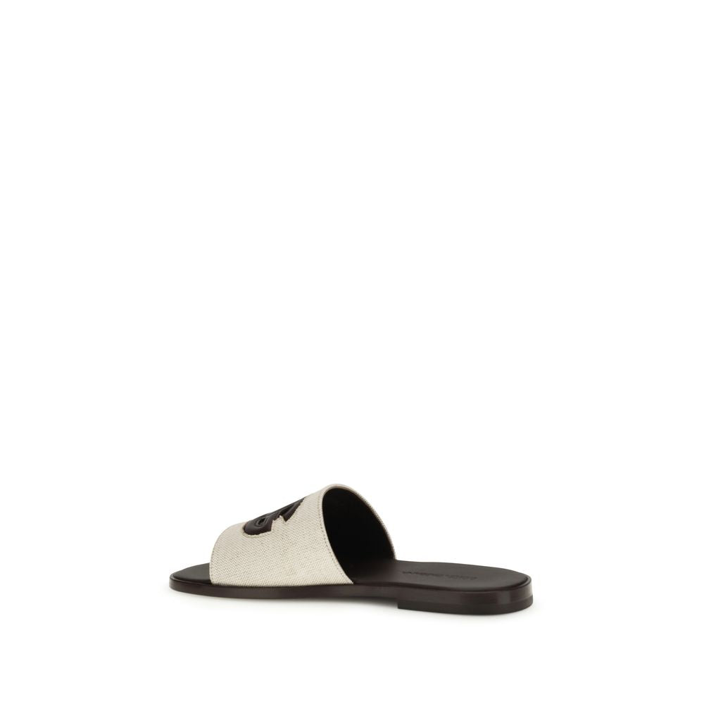 Dolce & Gabbana Beige Calf Leather Bos Taurus Sandals Curated Luxury Accessories by Orvyn