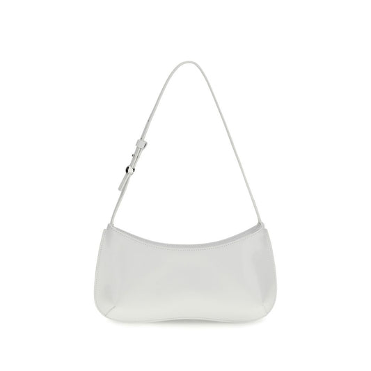 Jacquemus White Calf Leather Bos Taurus Shoulder Bag Curated Luxury Accessories by Orvyn