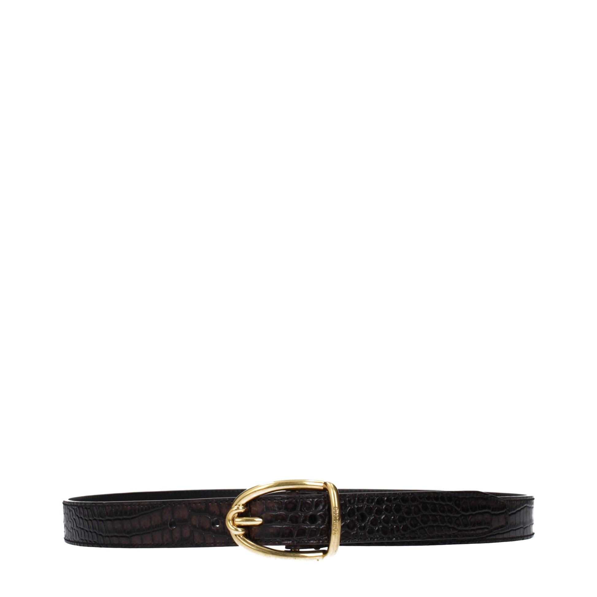 Tom Ford Brown Leather Regular Belt Curated Luxury Accessories by Orvyn