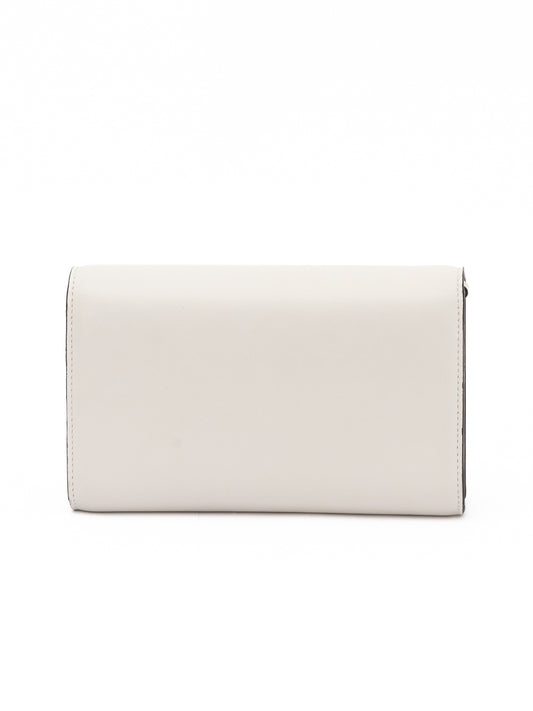 Jimmy Choo White Avenue Leather Shoulder Strap Bag Curated Luxury Accessories by Orvyn