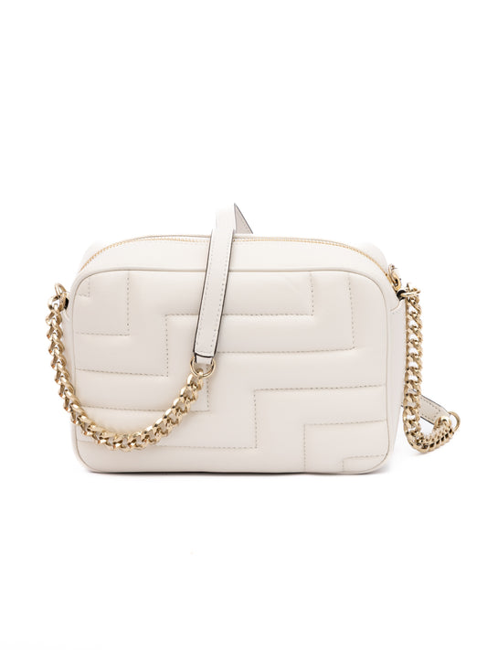 Jimmy Choo White Leather Avenue Camera Crossbody Bag Curated Luxury Accessories by Orvyn