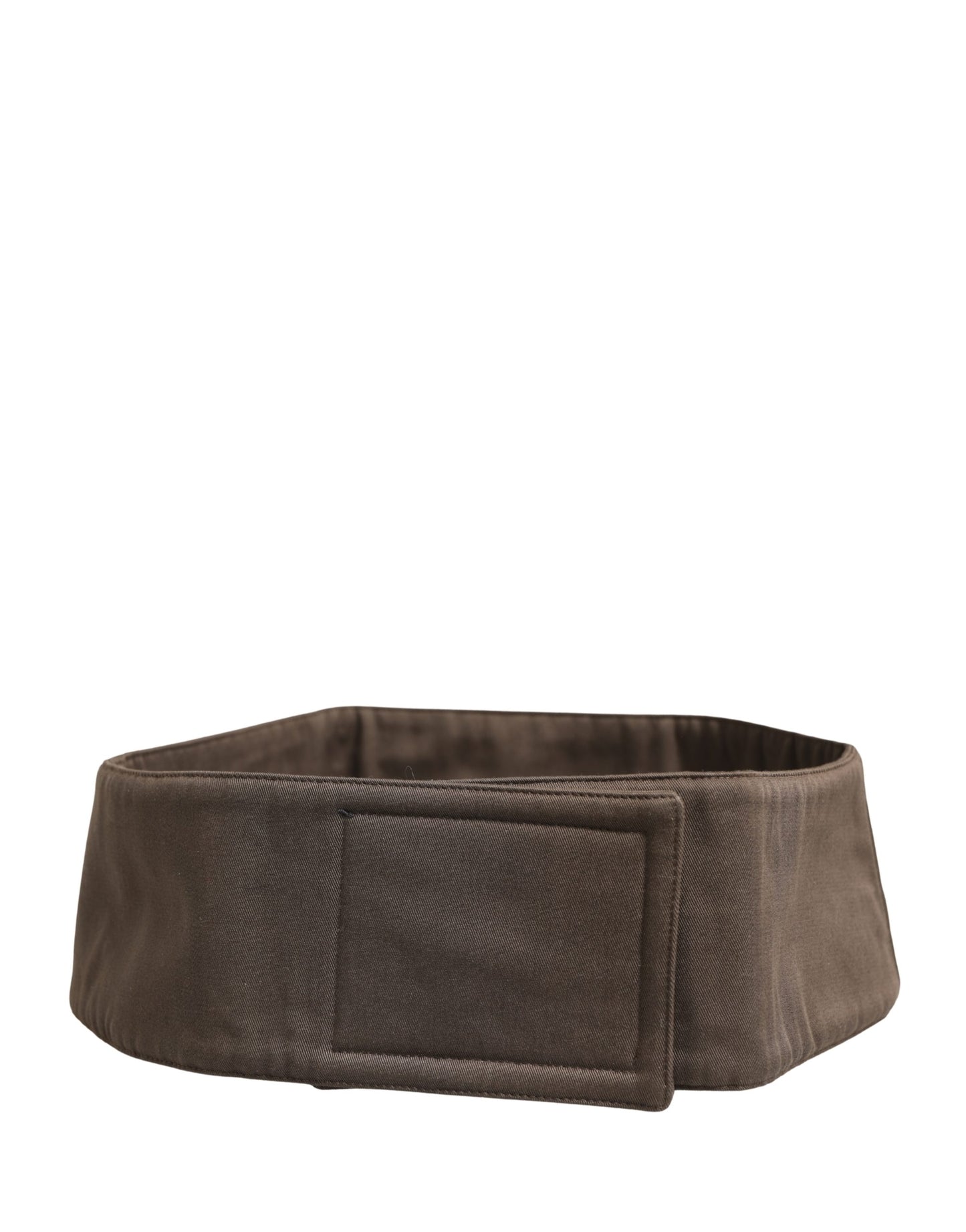 Dolce & Gabbana Brown Viscose Wide Belt Waist Cummerband Men Curated Luxury Accessories by Orvyn