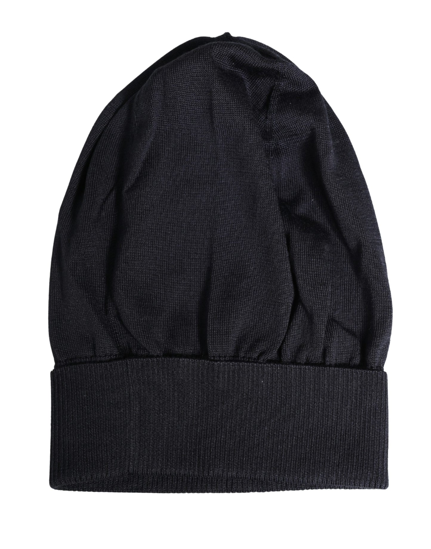 Dolce & Gabbana Black Solid Wool Knitted Winter Beanie Cap Hat Curated Luxury Accessories by Orvyn