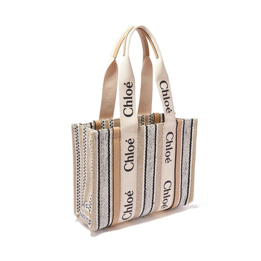 Chloé Beige Linen Tote Bag Curated Luxury Accessories by Orvyn