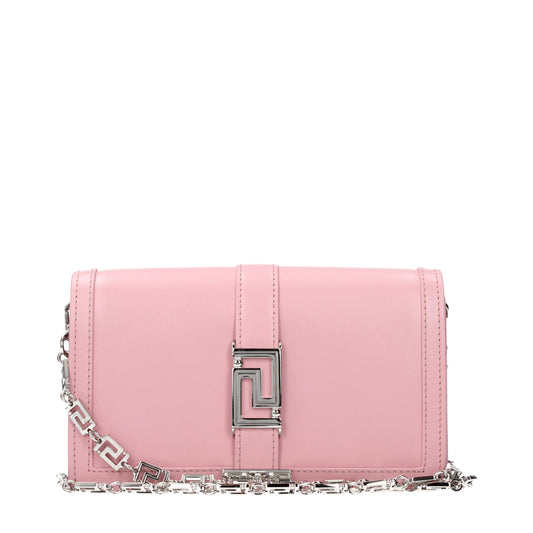 Versace Pink Leather Shoulder Bag Curated Luxury Accessories by Orvyn