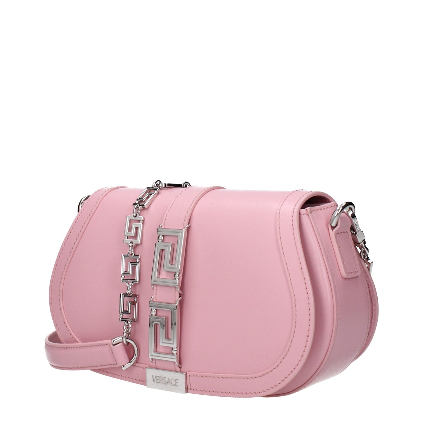Versace Pink Leather Shoulder Bag Curated Luxury Accessories by Orvyn