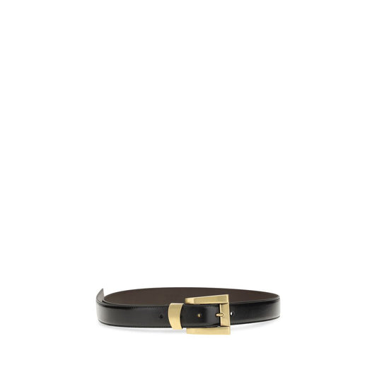 Versace Brown Calf Leather Bos Taurus Regular Belt Curated Luxury Accessories by Orvyn