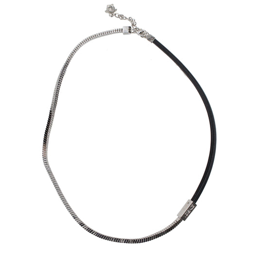 Versace Gray Metal Necklace Curated Luxury Accessories by Orvyn