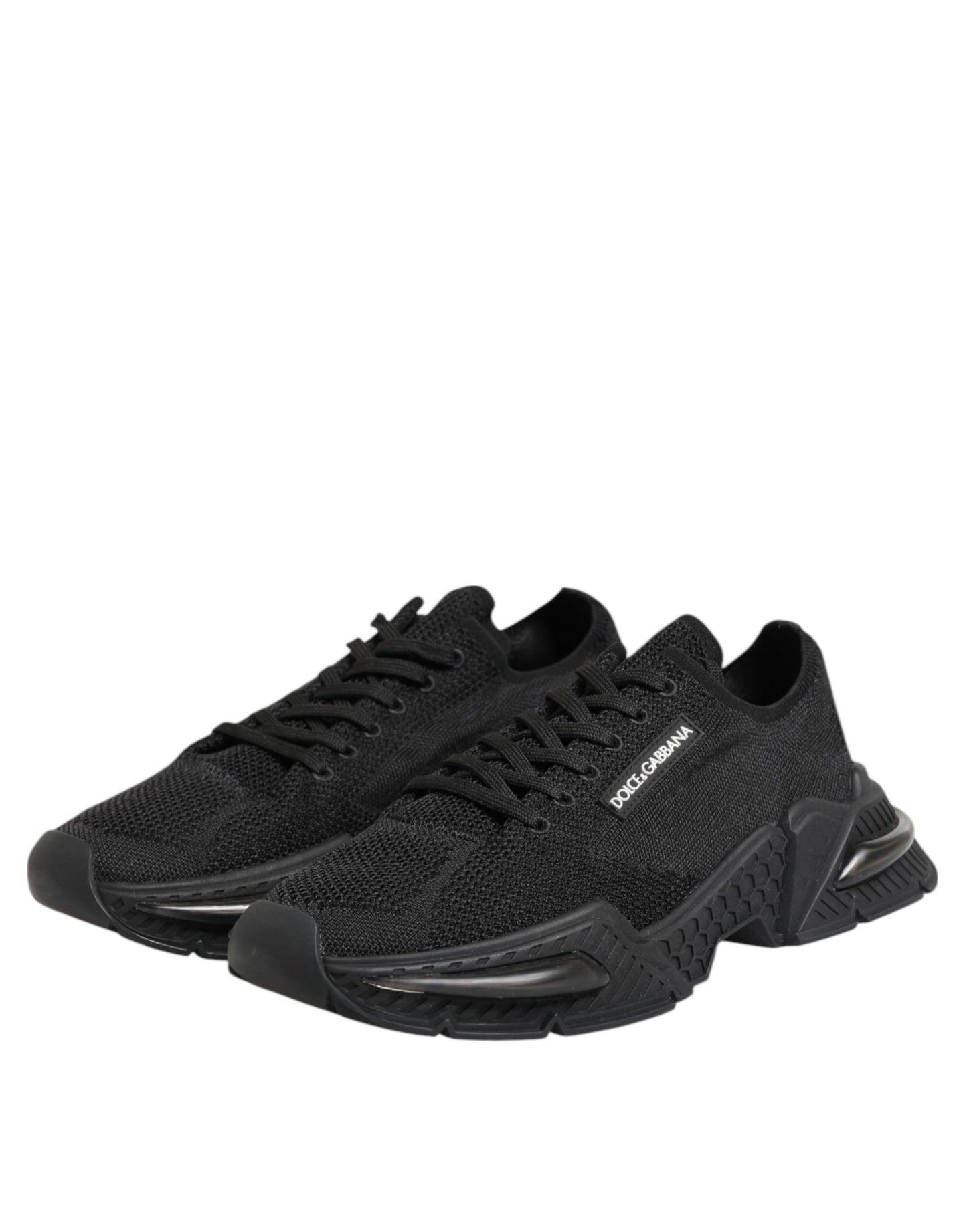 Dolce & Gabbana Black Airmaster Low Top Men Sneakers Shoes Curated Luxury Accessories by Orvyn