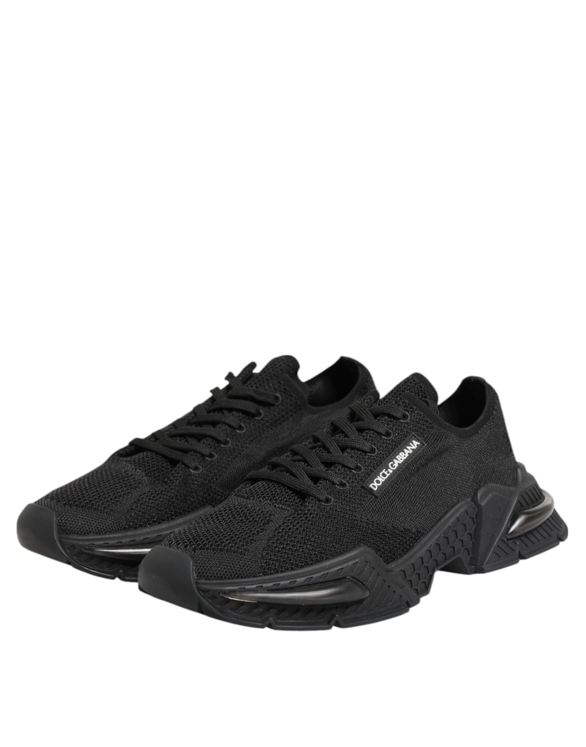 Dolce & Gabbana Black Airmaster Low Top Men Sneakers Shoes Curated Luxury Accessories by Orvyn