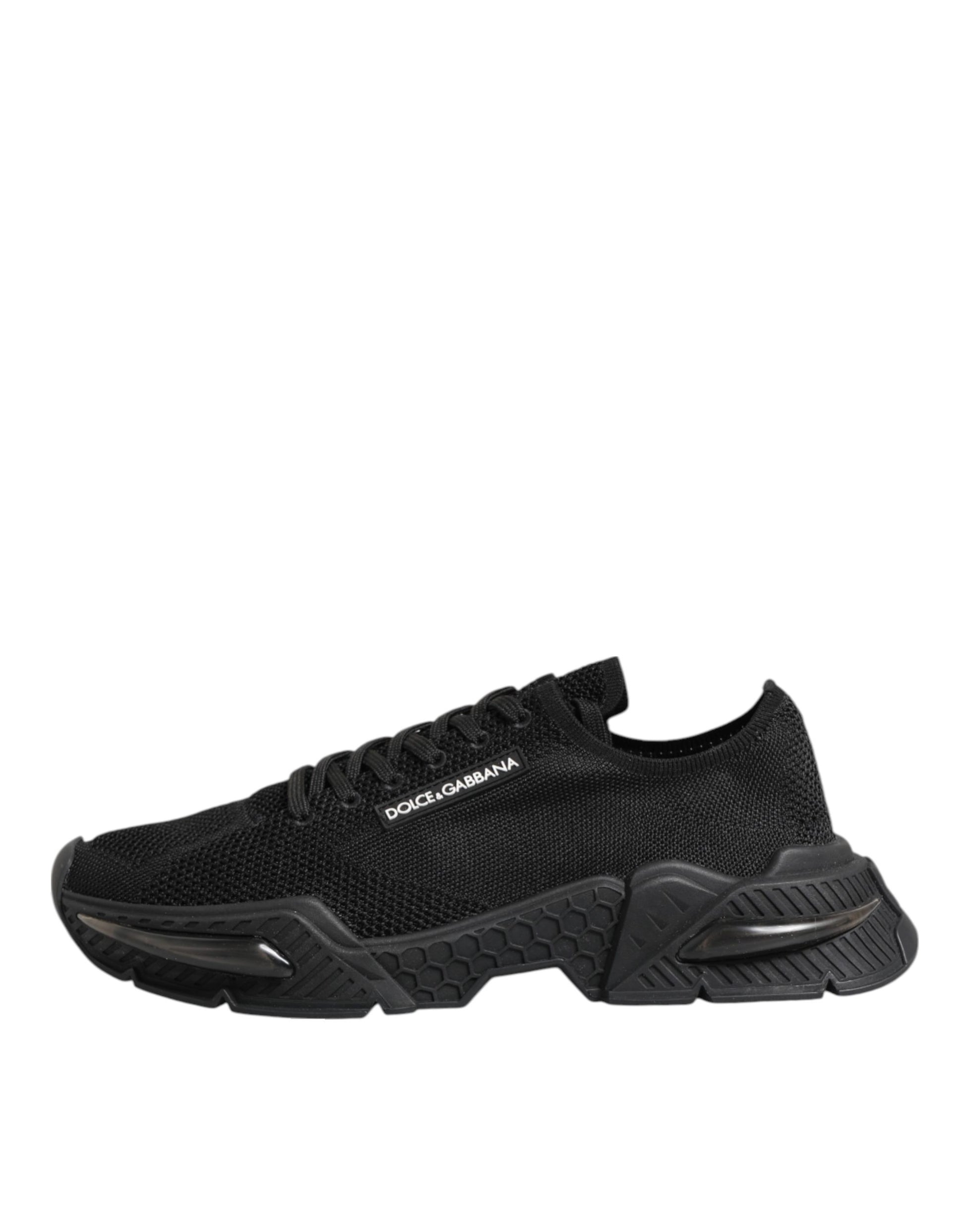 Dolce & Gabbana Black Airmaster Low Top Men Sneakers Shoes Curated Luxury Accessories by Orvyn