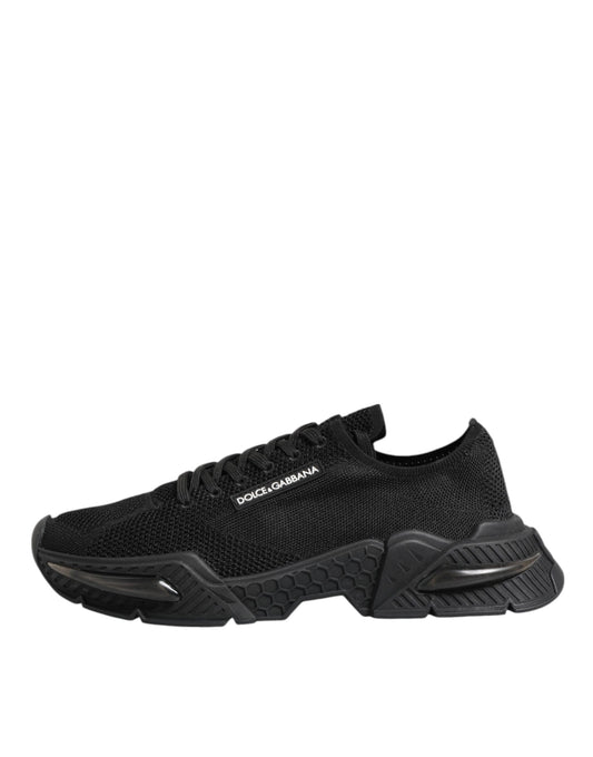 Dolce & Gabbana Black Airmaster Low Top Men Sneakers Shoes Curated Luxury Accessories by Orvyn