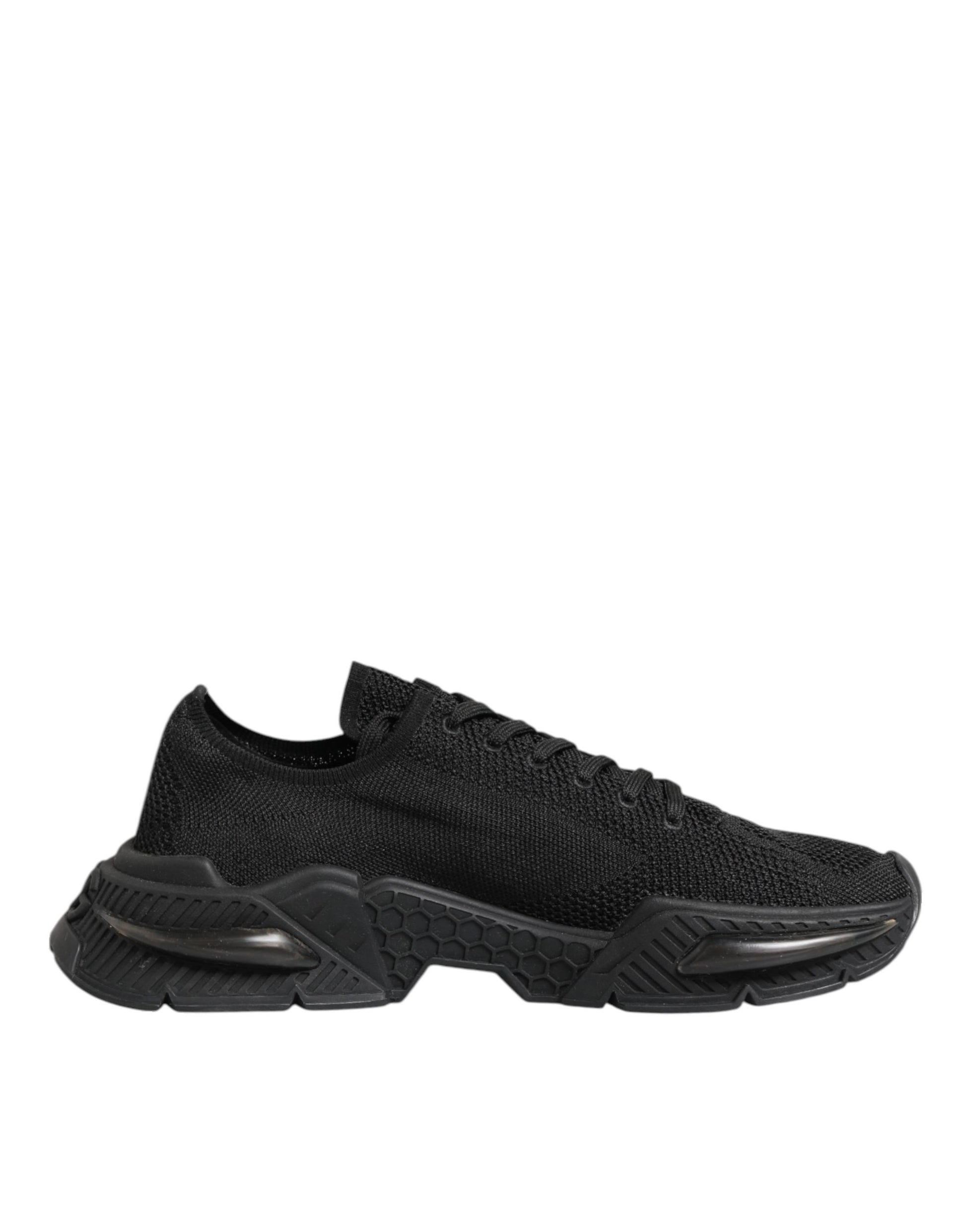Dolce & Gabbana Black Airmaster Low Top Men Sneakers Shoes Curated Luxury Accessories by Orvyn