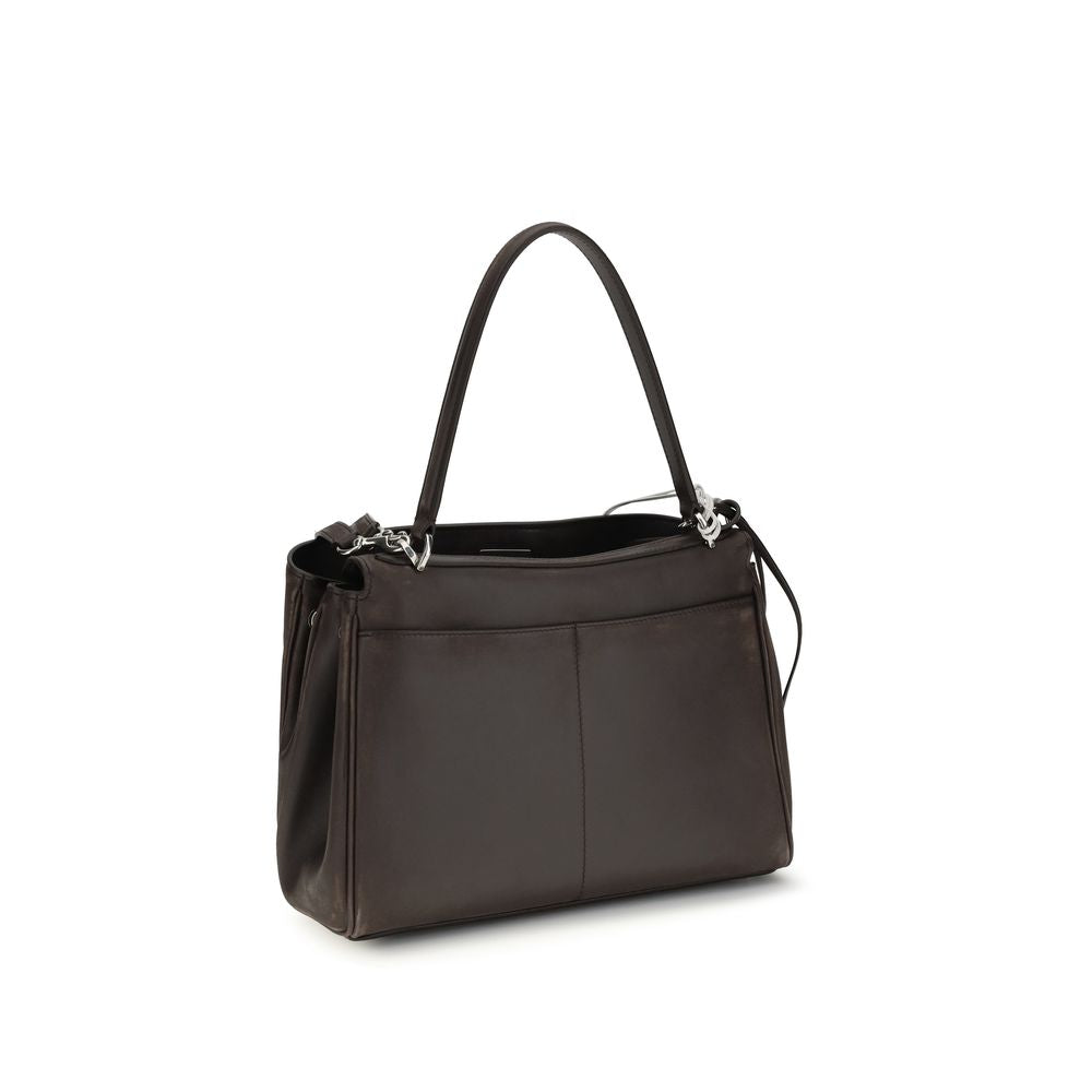 Balenciaga Brown Calf Leather Bos Taurus Shoulder Bag Curated Luxury Accessories by Orvyn