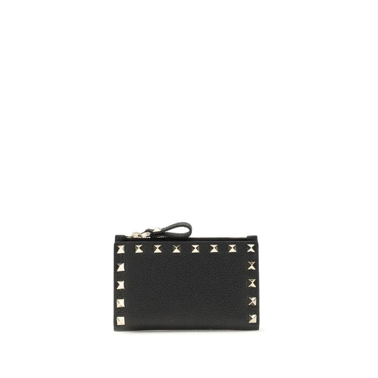 Valentino Garavani Black Calf Leather Bos Taurus Wallet Curated Luxury Accessories by Orvyn