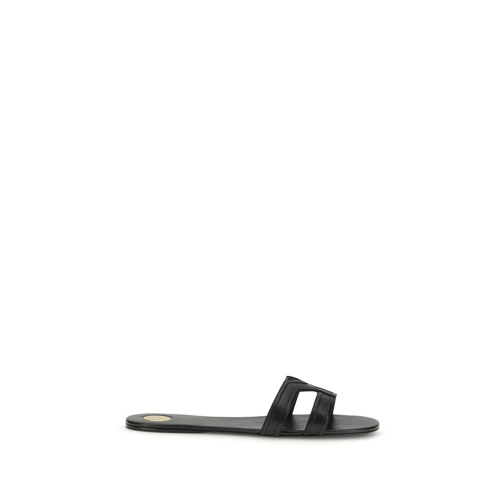 Saint Laurent Black Mabrouka Sandals