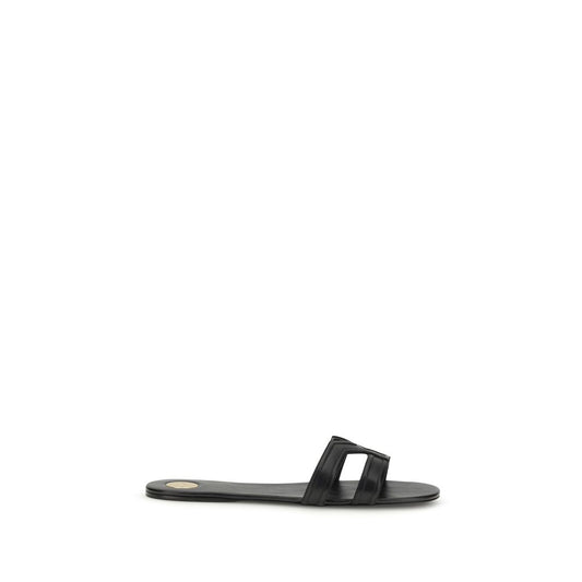 Saint Laurent Black Mabrouka Sandals