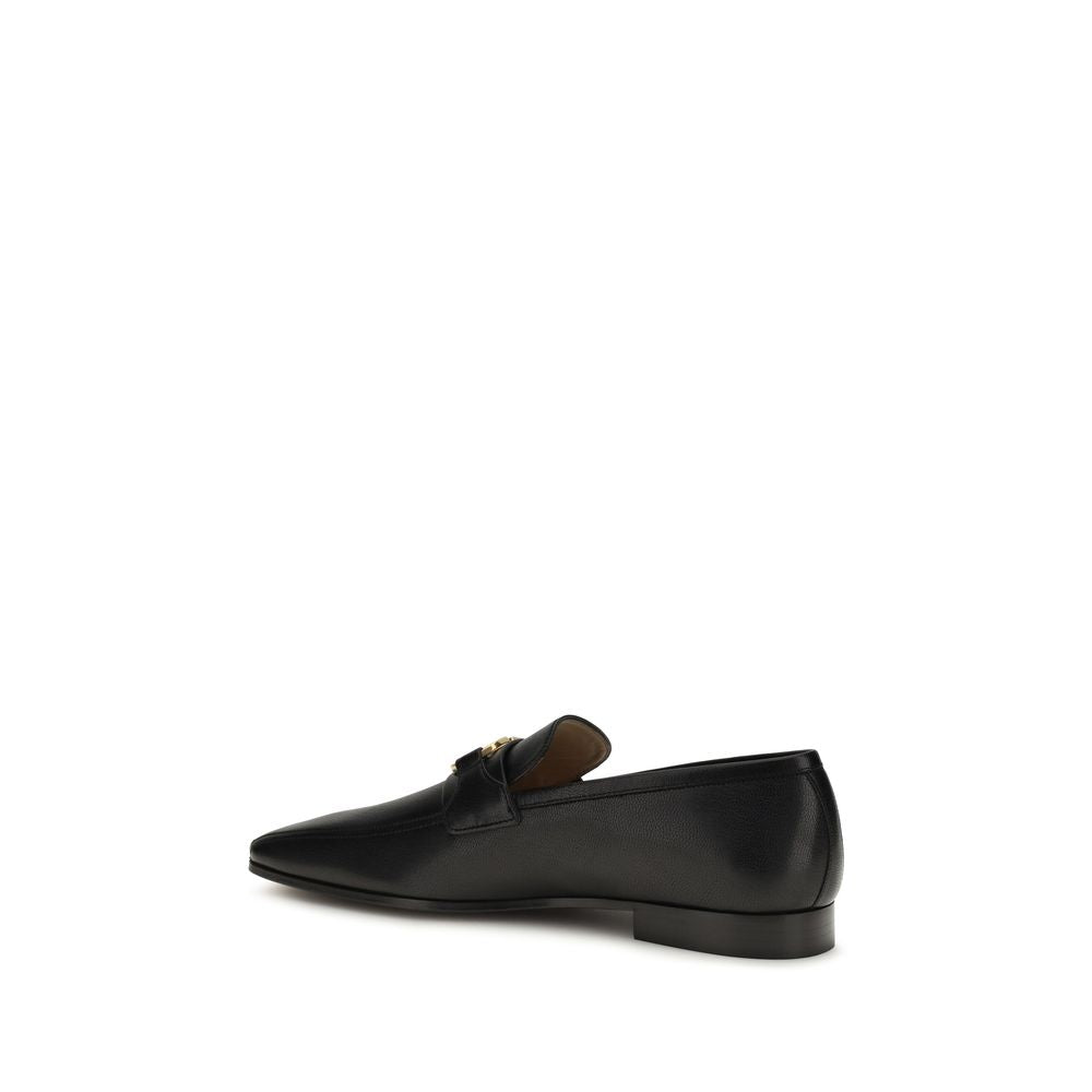 Valentino Garavani Black Goatskin Slip-On Loafers Curated Luxury Accessories by Orvyn