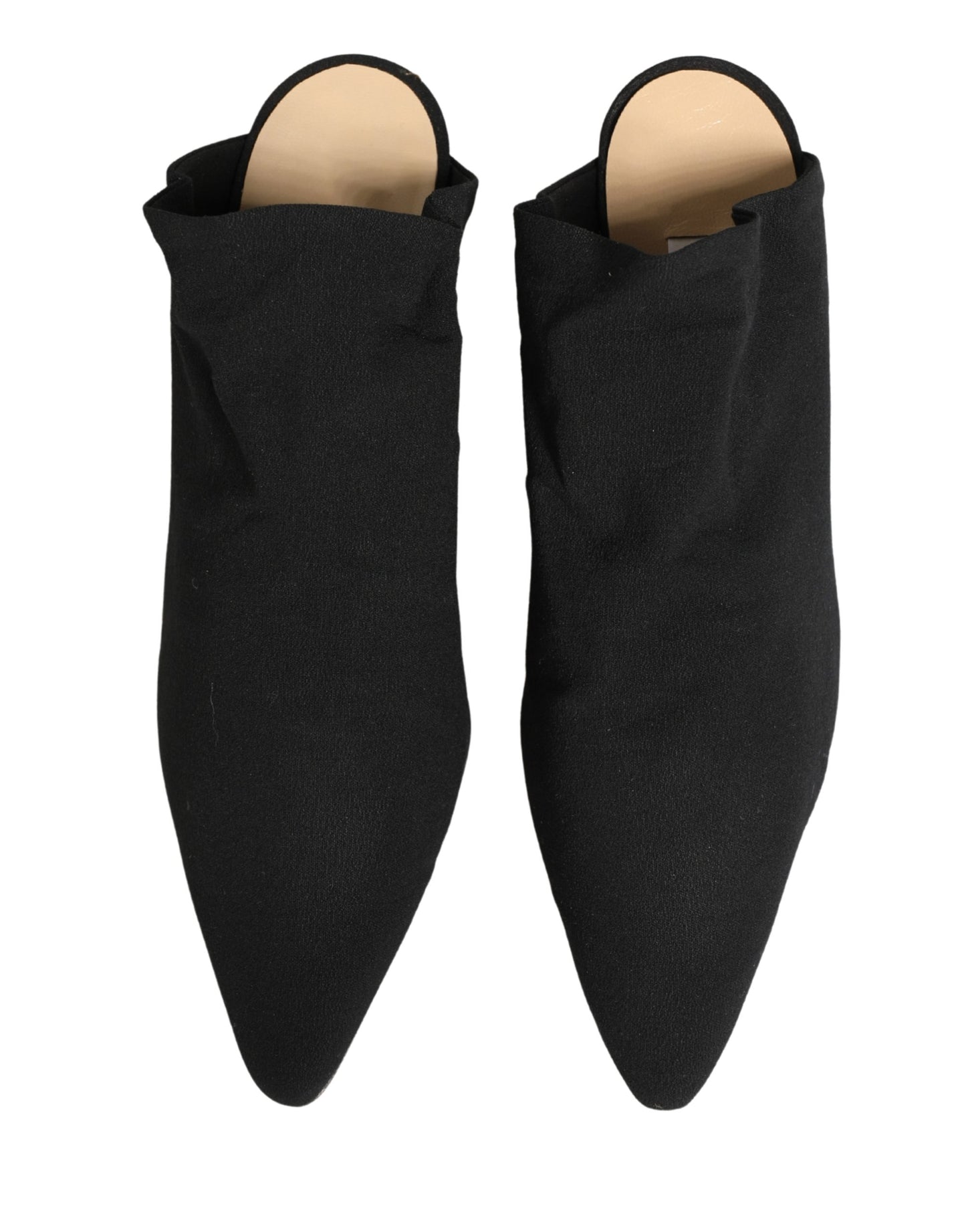 Dolce & Gabbana Black Suede Heel Mule Shoes Curated Luxury Accessories by Orvyn