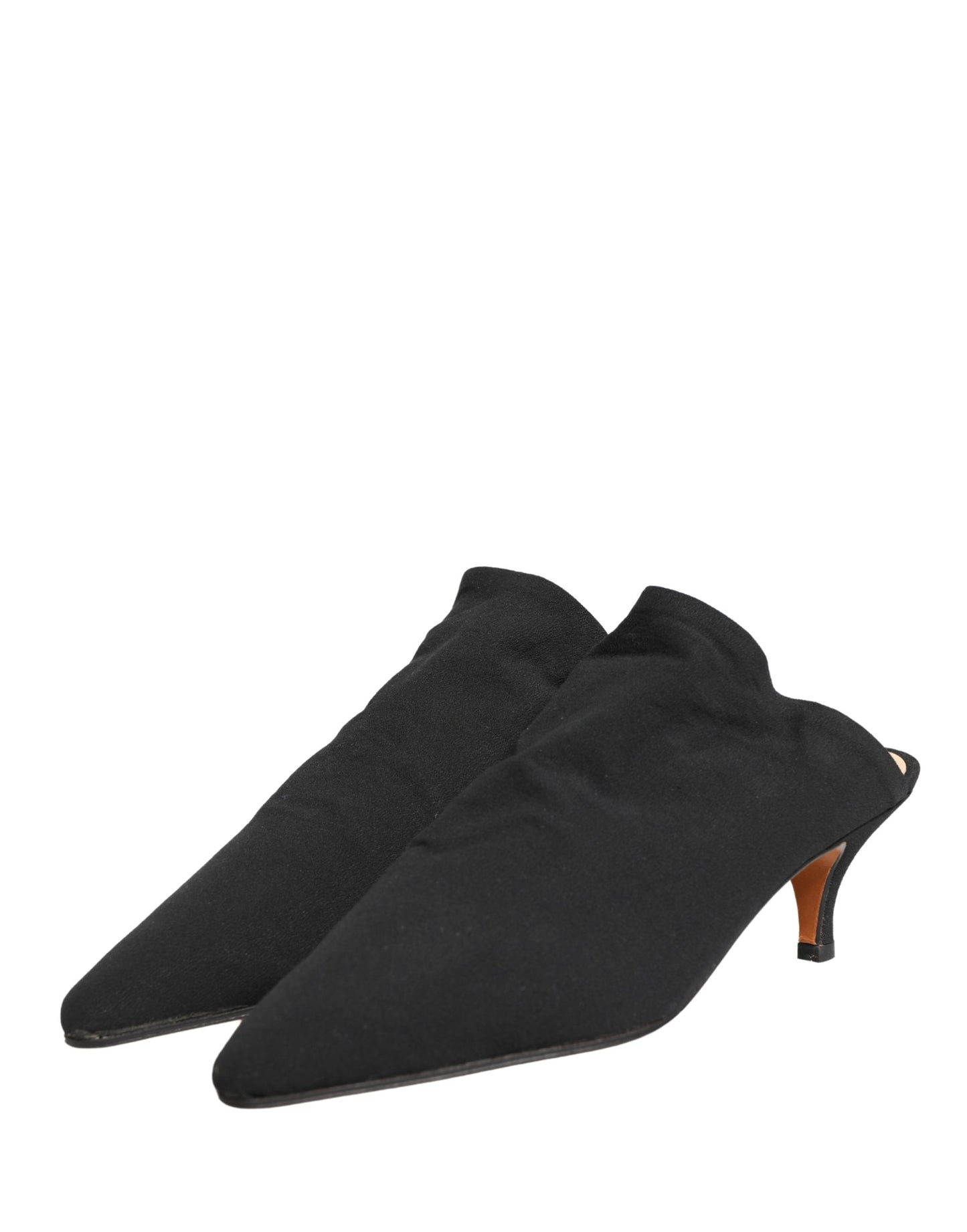 Dolce & Gabbana Black Suede Heel Mule Shoes Curated Luxury Accessories by Orvyn