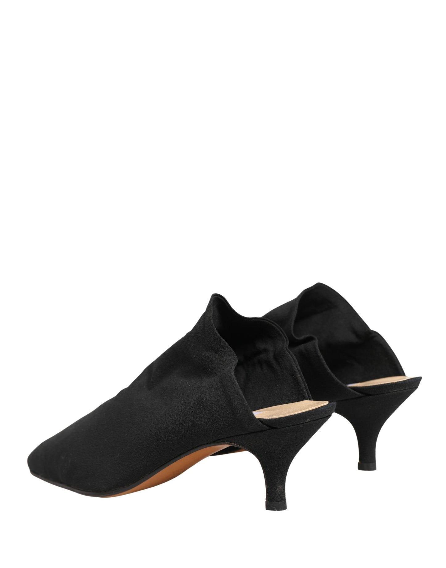 Dolce & Gabbana Black Suede Heel Mule Shoes Curated Luxury Accessories by Orvyn