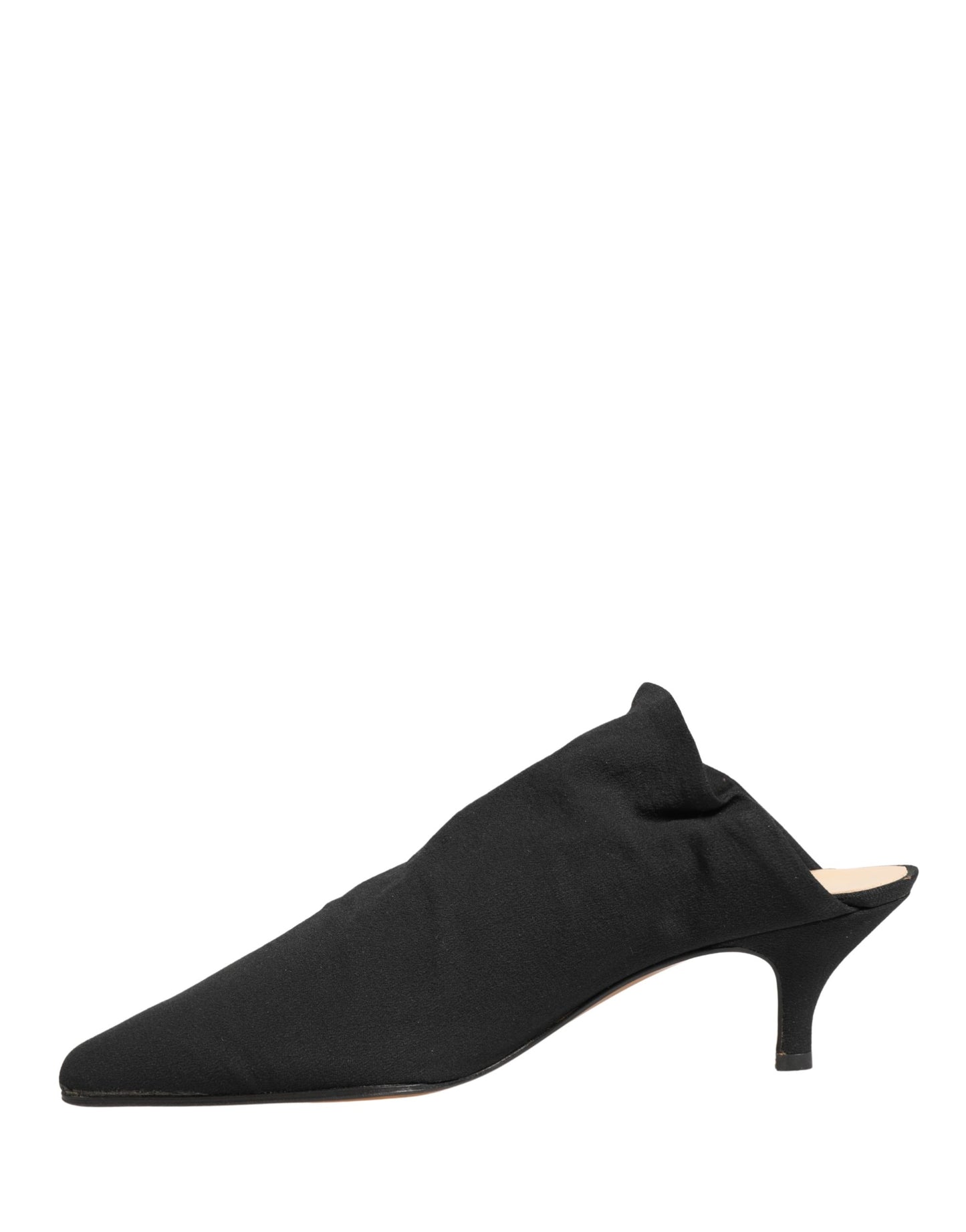 Dolce & Gabbana Black Suede Heel Mule Shoes Curated Luxury Accessories by Orvyn