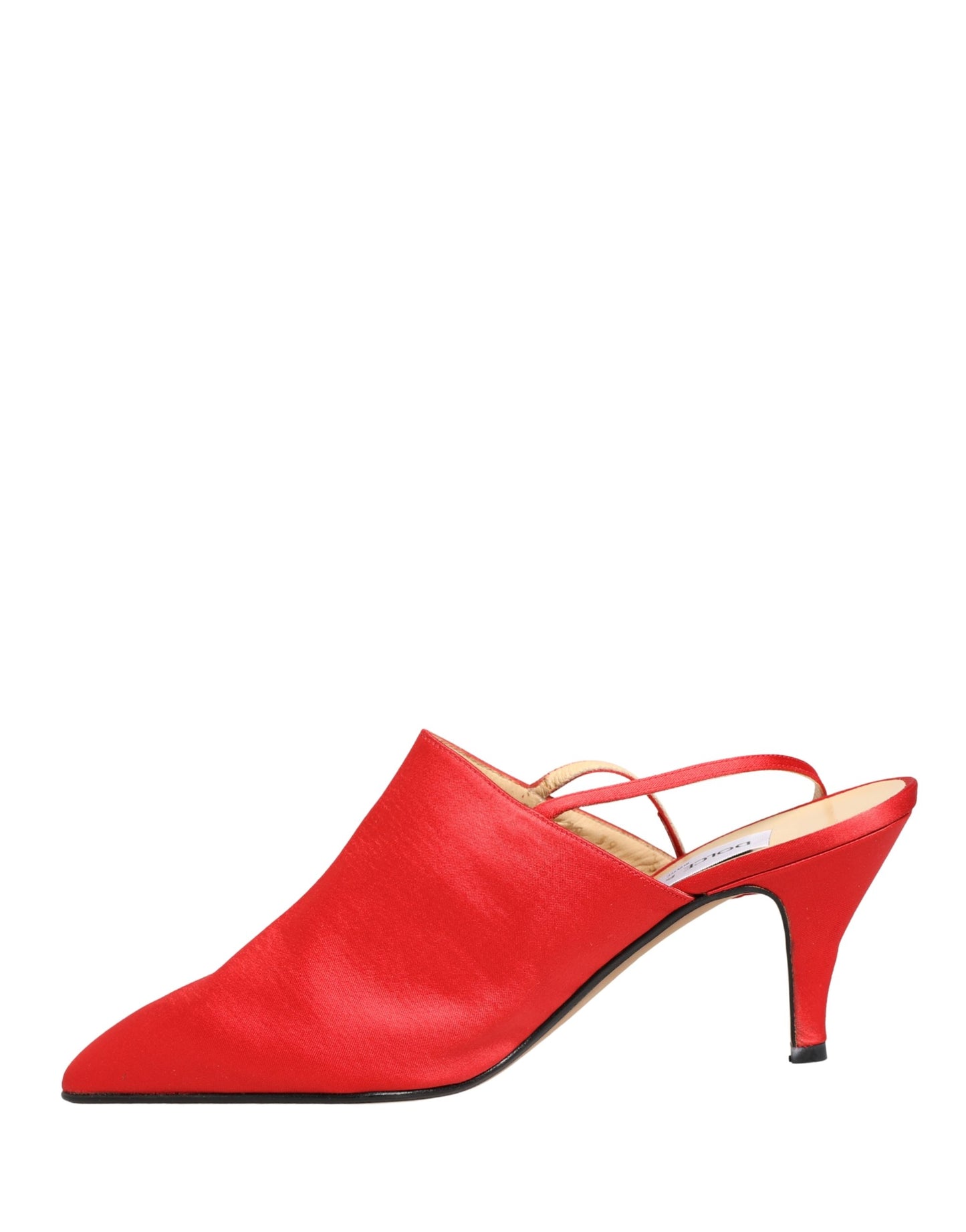 Dolce & Gabbana Red Suede Heel Slingback Shoes Curated Luxury Accessories by Orvyn