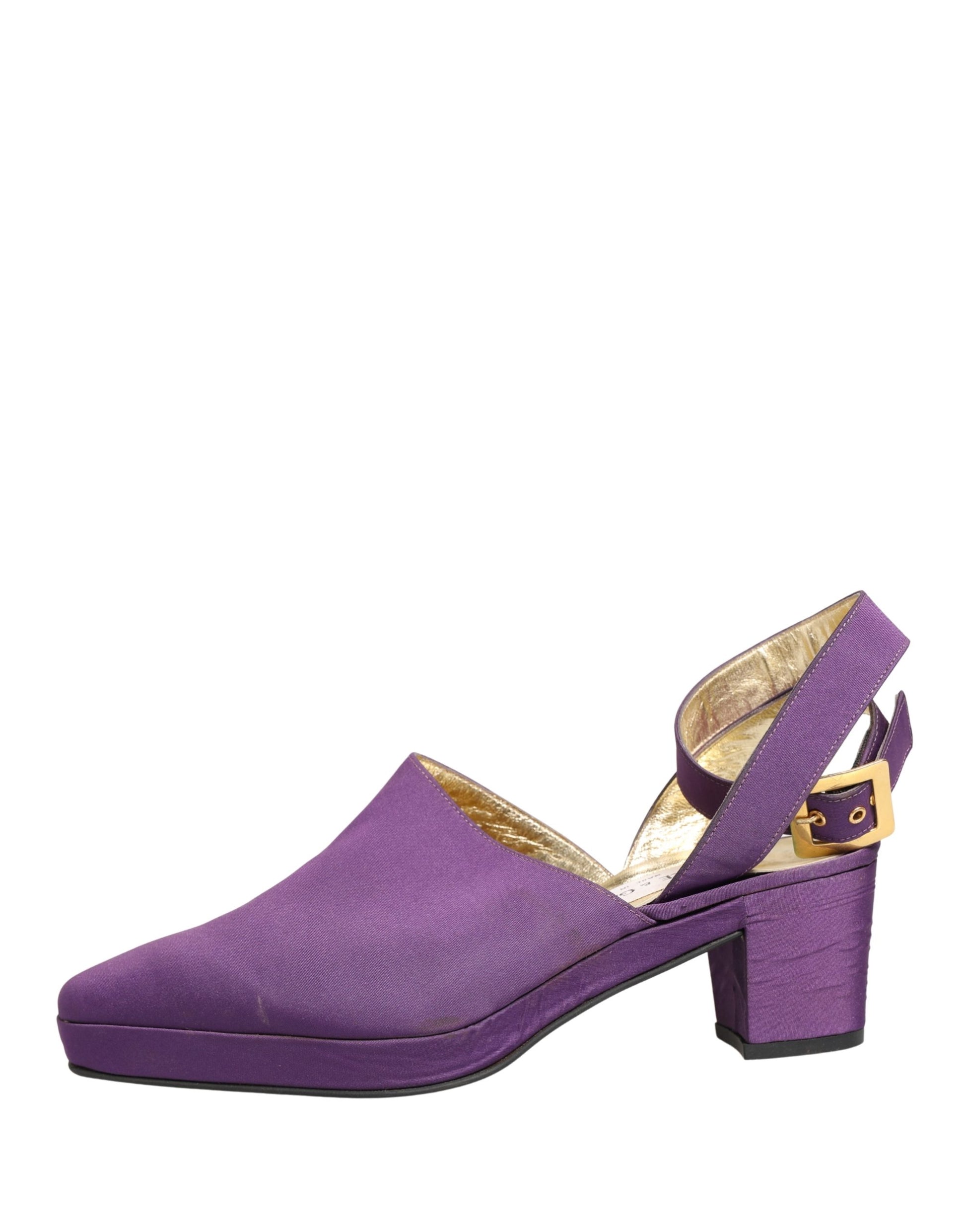 Dolce & Gabbana Purple Suede Sandals Shoes Curated Luxury Accessories by Orvyn
