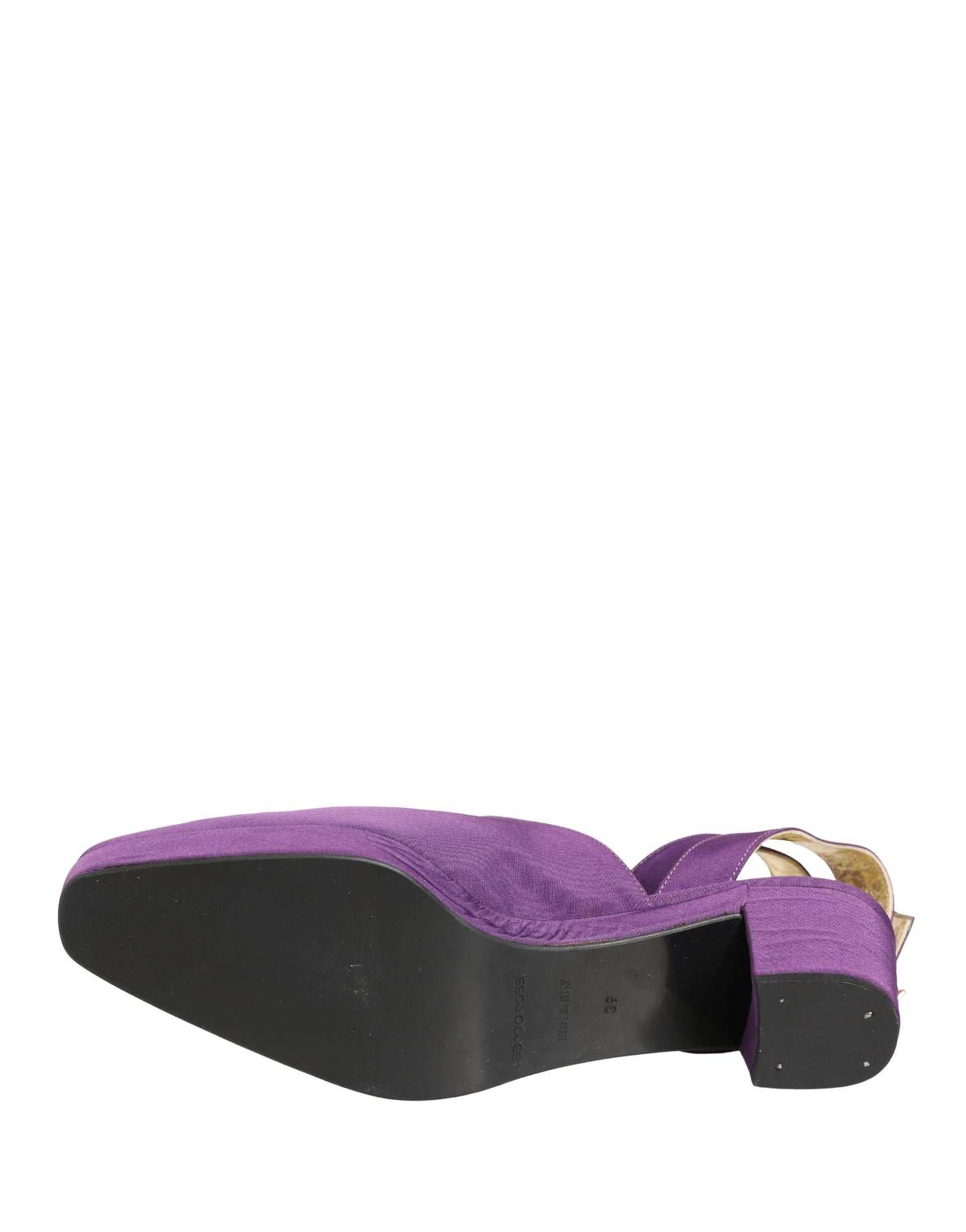 Dolce & Gabbana Purple Suede Sandals Shoes Curated Luxury Accessories by Orvyn