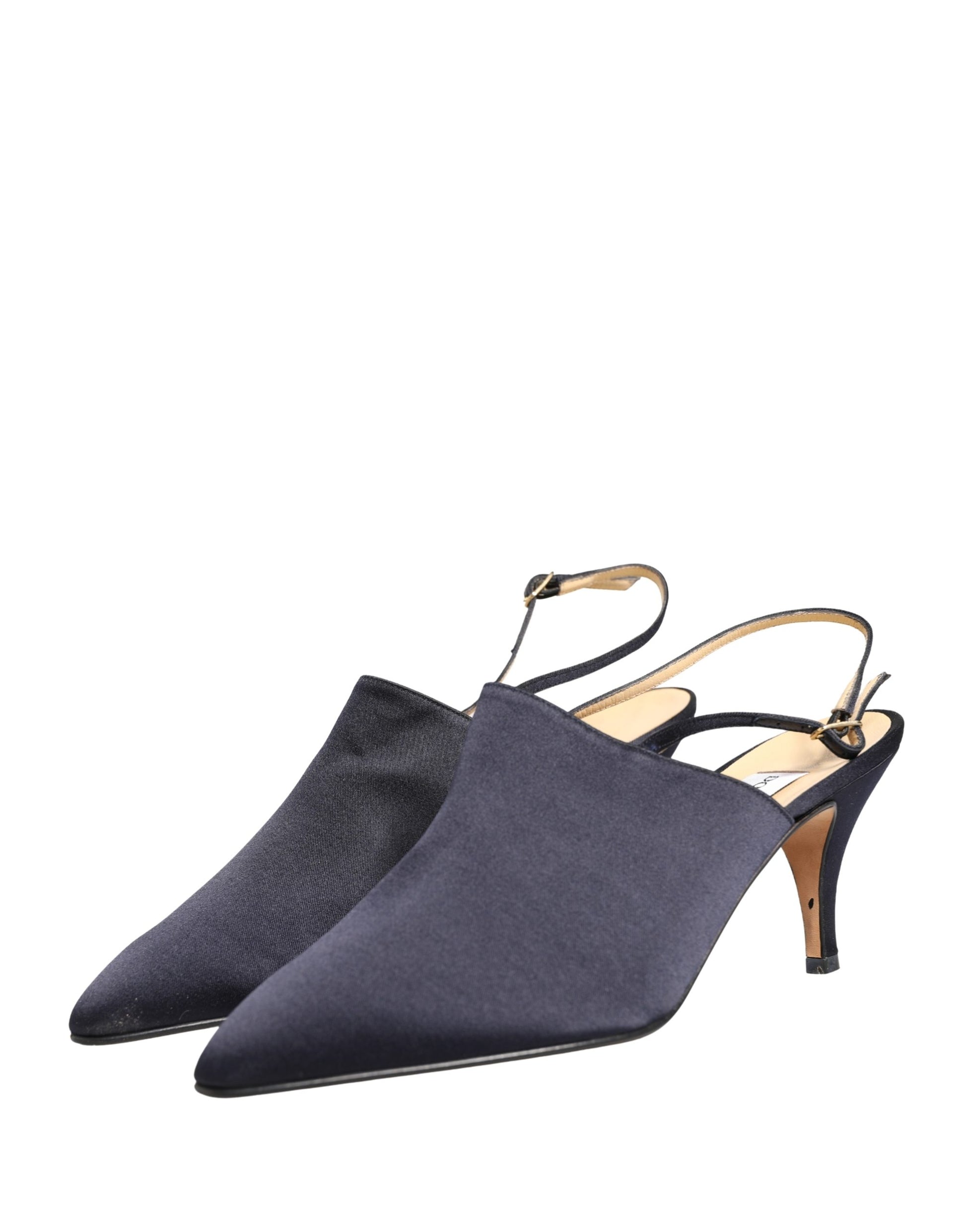 Dolce & Gabbana Black Suede Heels Slingbacks Shoes Curated Luxury Accessories by Orvyn