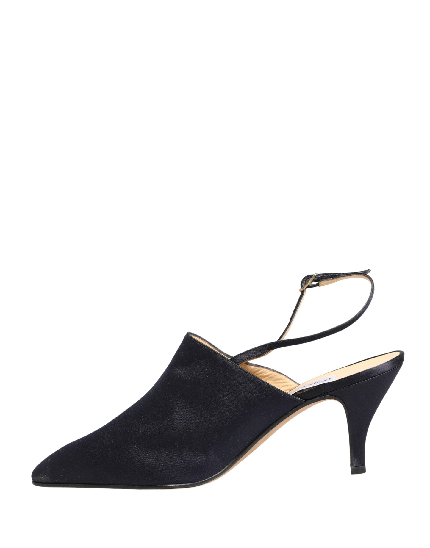 Dolce & Gabbana Black Suede Heels Slingbacks Shoes Curated Luxury Accessories by Orvyn