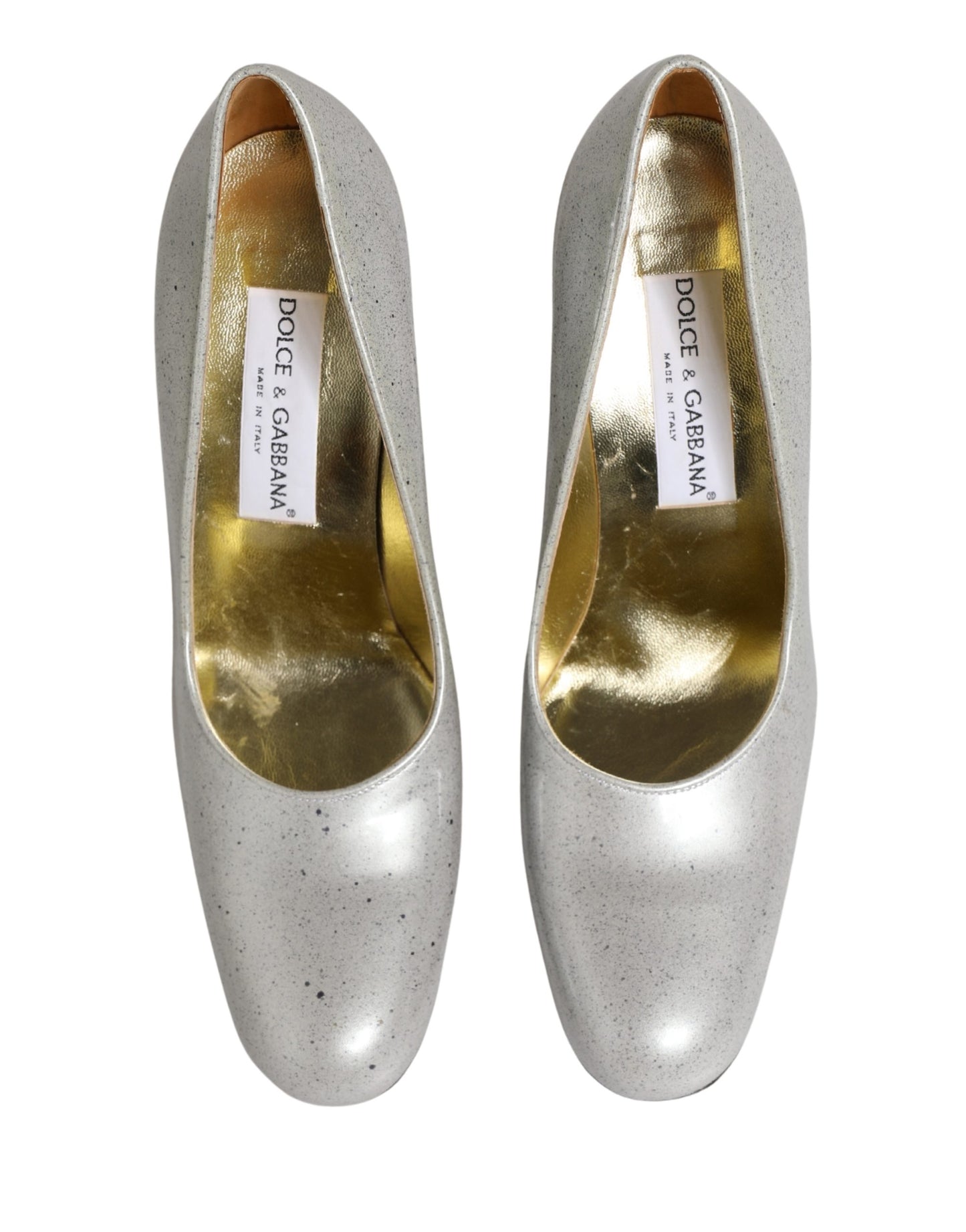 Dolce & Gabbana White Leather High Heels Women Pumps Shoes Curated Luxury Accessories by Orvyn