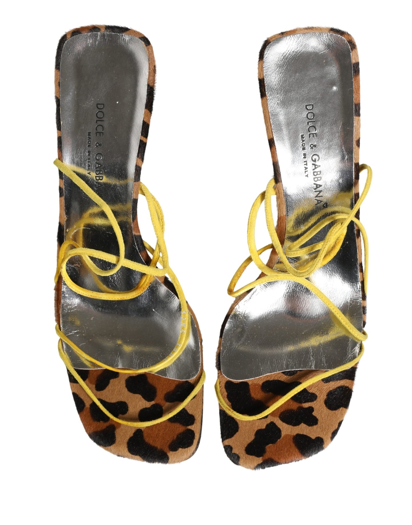 Dolce & Gabbana Multicolor Leather Block Heels Sandals Shoes Curated Luxury Accessories by Orvyn