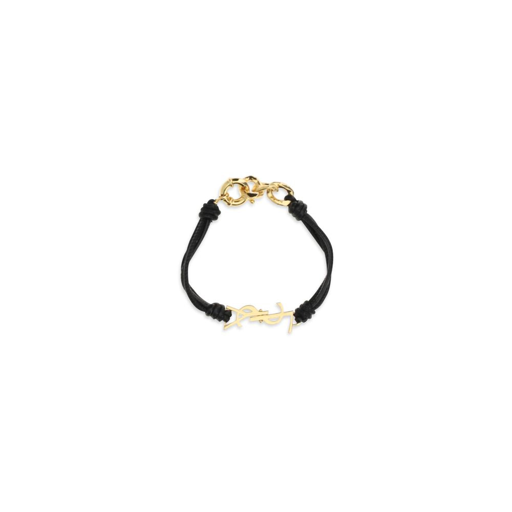 Saint Laurent Black Lamb Ovis Aries Aries Bracelet Curated Luxury Accessories by Orvyn