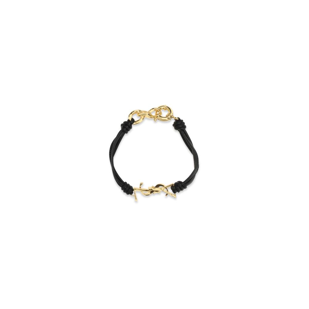Saint Laurent Black Lamb Ovis Aries Aries Bracelet Curated Luxury Accessories by Orvyn